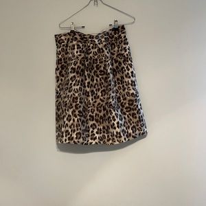 Leopard Print Midi Skirt